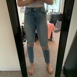 American Eagle Ripped Mom Jeans